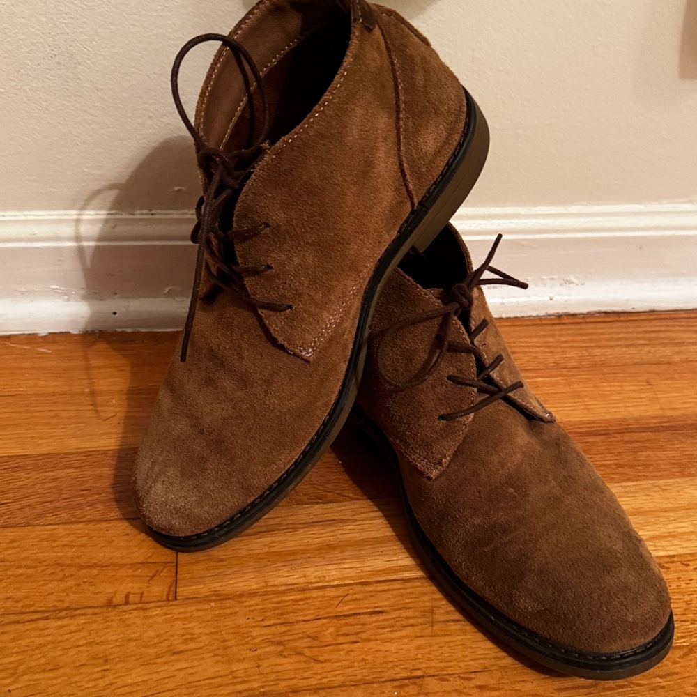 Nunn Bush Men's Shoe Size 10.5M Camel Lancaster Plain Toe Chukka Boots 84708-228